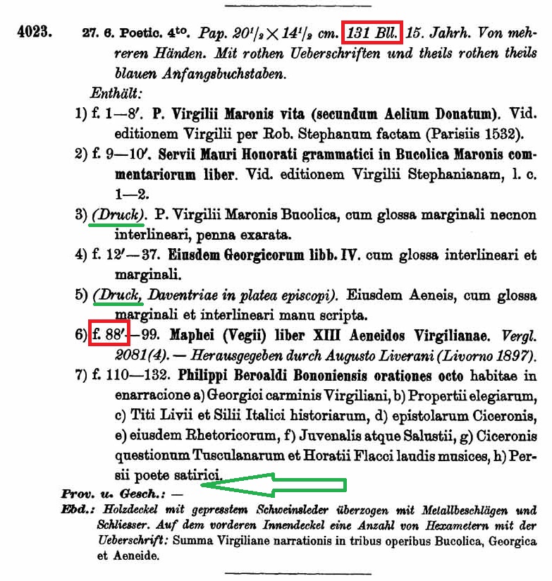 Heinemann's descriptions of A: 27.6 Poet.